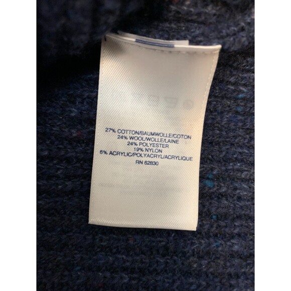 Lands End Crew Neck Sweater Mens L/T Long Sleeve Wool Blend Pullover - Picture 8 of 8